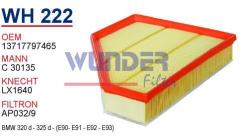 WUNDER WH222 HAVA FİLTRESİ - BMW 320d-325d [E90-E91-E92-E93]