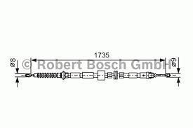 Bosch 1987477734 El Fren Teli Arka Sağ Sol Mondeo 00-07 1735Mm