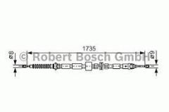 Bosch 1987477734 El Fren Teli Arka Sağ Sol Mondeo 00-07 1735Mm