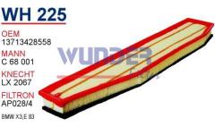 WUNDER WH225 HAVA FİLTRESİ - BMW X3 E83 03-10 -
