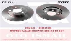 Trw Df2721 Fren Diski Ön 14Q Ducato 94-16 / Boxer 94-16 / Jumper