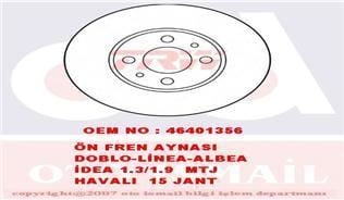Trw Df2734 Fren Diski Ön 500 2007 Sonrası Lınea 2007 Sonrası Doblo 2001 Sonrası Fıorıno 08-