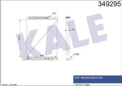 Kale 349295 Radyatör Mercedes 1015×808×48