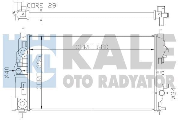 Kale 349300 Su Radyatörü Astra J 2009 Sonrası 1.4 16V Turbo At Zafıra C 11
