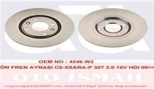 Valeo 186693 Fren Diski Ön 207 06> 307 00> 308 07> 1007 05> 2008 13> 3008 09> PARTNER 08> / XSARA C3 II 09> C3 PICASSO 09> C4 C5 DS3 10> DS4 11> BERLINGO 08> HAVALI 283mm