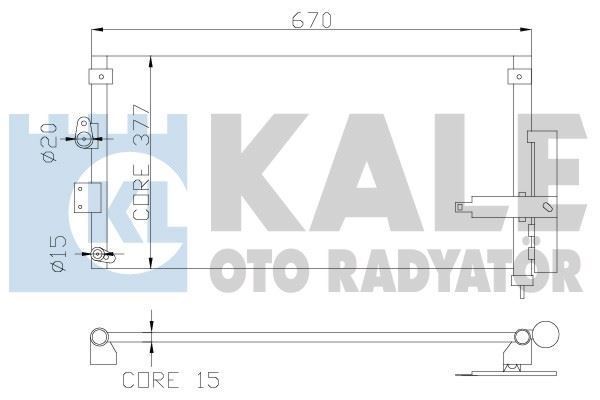 Kale 386900 Klima Radyatörü Cıvıc Vııı Al Al 653X378X16