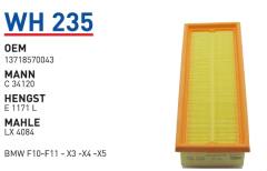 WUNDER WH235 HAVA FİLTRESİ - BMW F10-F11 - X3 -X4 -X5