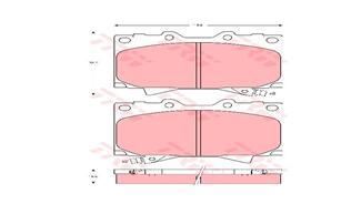 Trw Gdb3197 Fren Balatası Ön Land Cruıser 98-07