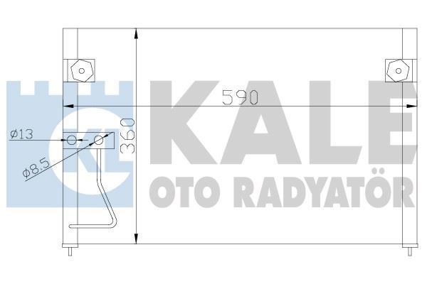 Kale 387000 Klima Radyatörü Mazda 626 V Al-Al 570X358X18