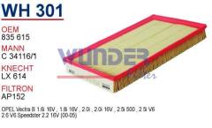 WUNDER WH301 HAVA FİLTRESİ - OPEL VECTRA B 1.6 - 2.0 - 2.5