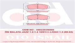 Trw Gdb3212 Fren Balatası Ön Cıvıc 91-95 1.5 Cıvıc 96-01 Jazz 02-