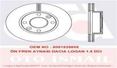 Valeo 186727 Fren Diski Ön Logan 2005 Sonrası  Solenza 2003 Sonrası Havalı 235Mm