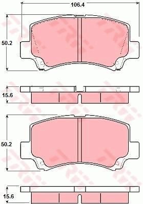 Trw Gdb3221 Fren Balatası Ön Wagon R+ 1997 Sonrası / Panelvan Dfm 10-12