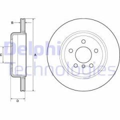 Delphi Bg4664C Fren Diski Arka Bmw 5 F10 F11 10-
