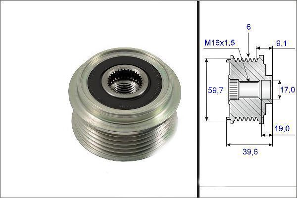 Valeo 588021 Alternatör Kasnağı Astra G H Corsa C D Zafıra B Merı