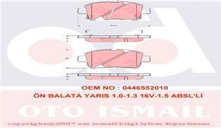 Trw Gdb3242 Fren Balatası Ön Yarıs 2002-2005 Celıca 99-