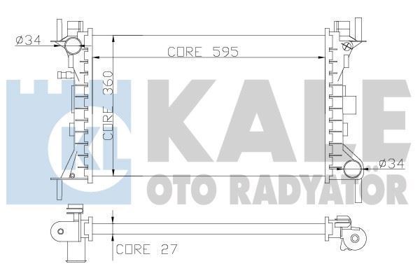 Kale 349700 Su Radyatörü Focus I 1999 Sonrası 1.8 Td 1.8 Tdcı 2.0 Efı Mt 5