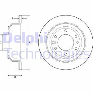 Delphi Bg4692C Fren Diski Arka Starex H1 08-13 Havalı 324Mm