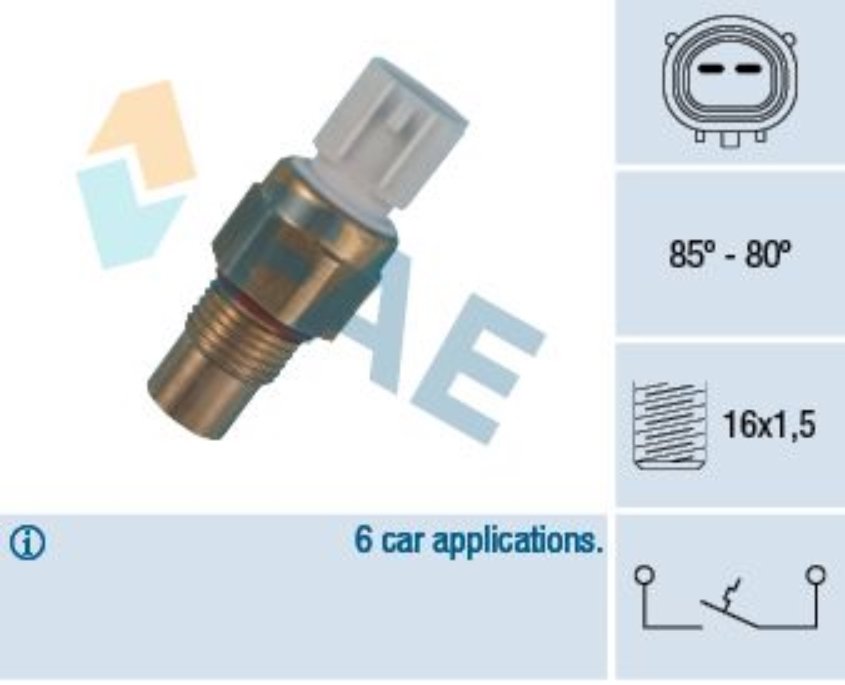 Fae 36485 Hararet Müşürü Accent 1.5 12V 1.5 16V 1.3 94-05