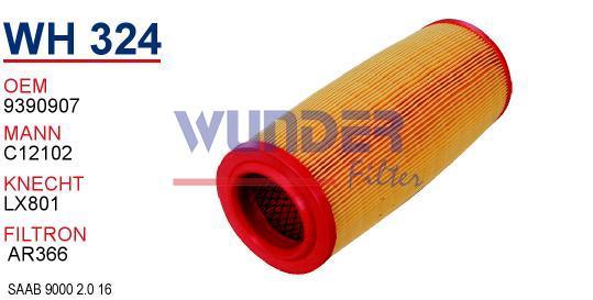 WUNDER WH324 HAVA FİLTRESİ - SAAB 9000