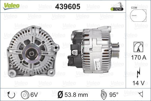 Valeo 439605 Alternatör 170A X5×6 3.0D 12V
