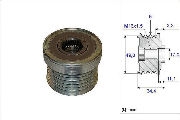 Valeo 588036 Alternatör Kasnağı Bmw 1 Bmw 3 Bmw 5 730I