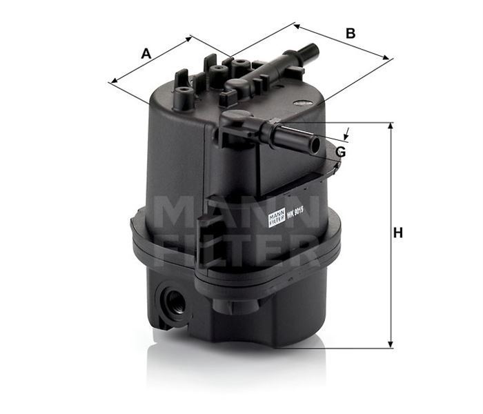 Mann Wk9015X Mazot Filtresi 107 206 207 307 Bıpper / C1 C2 C3 C4