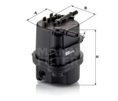 Mann Wk9015X Mazot Filtresi 107 206 207 307 Bıpper / C1 C2 C3 C4