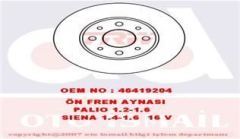 Trw Df4037 Fren Diski Ön Palıo 1996 Sonrası Sıena 1996 Sonrası Havalı 240Mm