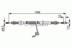 Bosch 1987482281 El Fren Teli Sağ Transıt (11-14)