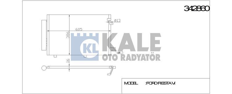 Kale 342860 Klima Radyatörü Fıesta Vı 08-12