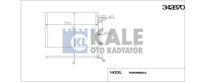 Kale 342870 Klima Radyatörü Fıesta Vı 08-12