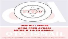 Trw Df4050 Fren Diski Arka Astra G 1998 Sonrası Astra F Classıc 1999 Sonrası Astra