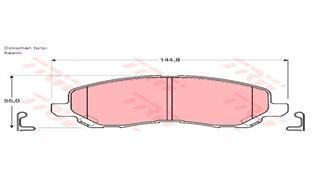 Trw Gdb3287 Fren Balatası Ön 4008  2012 Sonrası / Space Runner  99-02 Asx 1