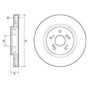 Delphi Bg4808C Ön Fren Aynası Honda Cr-V 2.2I Dtec12-