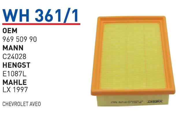 WUNDER WH361/1 HAVA  FİLTRESİ - CHEVROLET AVEO