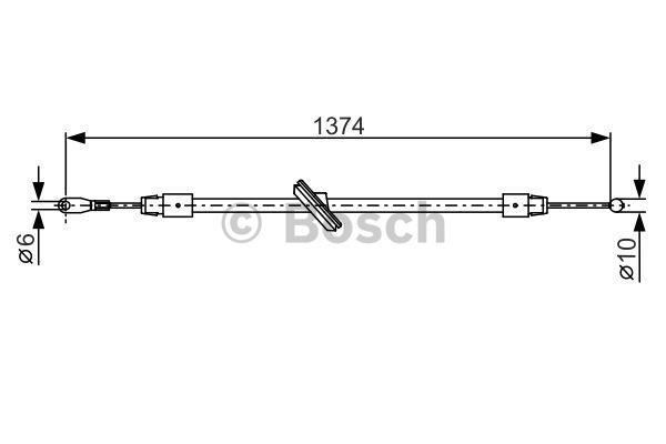Bosch 1987482312 Fren Teli. 1374 Mm