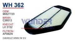 WUNDER WH362 HAVA  FİLTRESİ - CHEVROLET SPARK Y.M 16 V