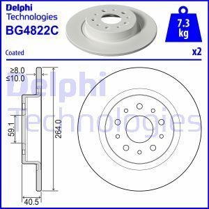 Delphi Bg4822C Arka Fren Aynası Egea 15-(264-59.1×5Xdolu)
