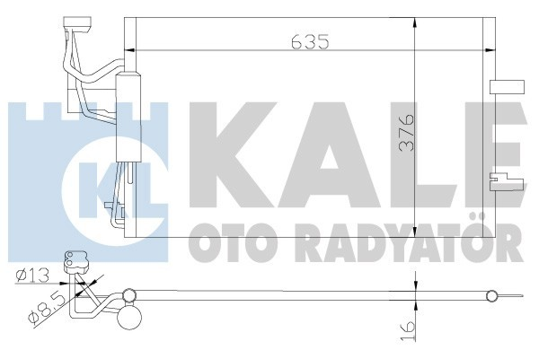 Kale 392200 Klima Radyatörü Bmw 3-Serısı Al-Al 640X400X16
