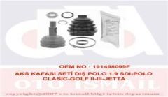 Gkn 302118 Aks Kafası Dış Polo Classıc Caddy 1.6 1.9 Aft