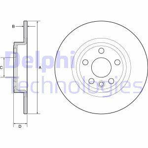 Delphi Bg4930C Arka Fren Diski Land Rover Dıscovery Sport 14-