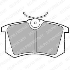 Delphi Lp571 Fren Balatası Arka Clıo Iıı 2005 Sonrası Clıo Iv  2013 Sonrası Megane I