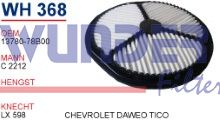 WUNDER WH368 HAVA FİLTRESİ - CHEVROLET TICO 0.8