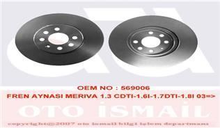 Valeo 186869 Fren Diski Ön Astra H 2004 Sonrası Combo 2001 Sonrası Merıva A 2003 Sonrası Hav
