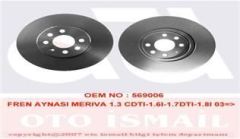 Valeo 186869 Fren Diski Ön Astra H 2004 Sonrası Combo 2001 Sonrası Merıva A 2003 Sonrası Hav