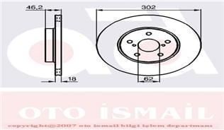 Trw Df4093 Fren Diski Ön Rav4 94-00  Havalı 301Mm