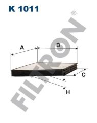 Filtron K1011 Kabin Filtresi Chevrolet Lanos 1.4 75Hp 07/97-