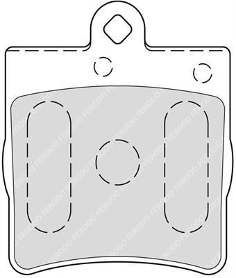 Ferodo Fdb1311 Fren Balatası Arka C140 Cl Serısı Cl600 C203 C Ser