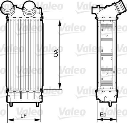 VALEO 818226 TURBO RADYATÖRÜ 308 07- 1.6 HDI 3008 09- 1.2 THP 500
